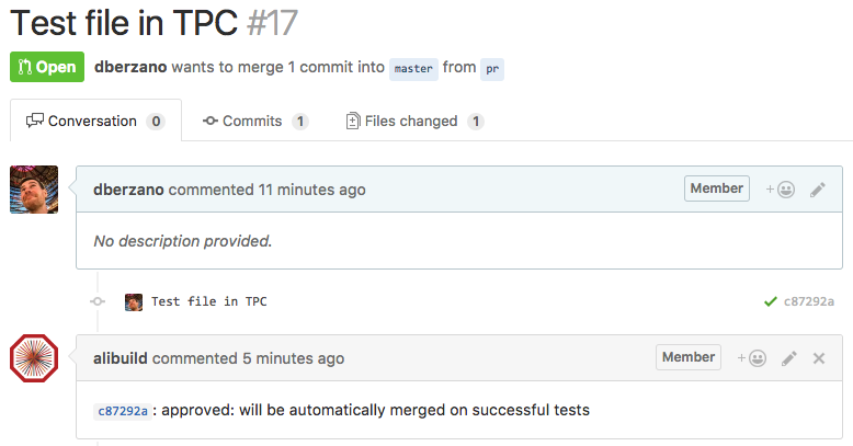 Git approved Pull Request